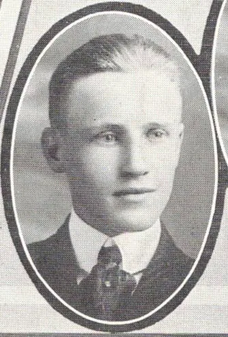 1916 yearbook portrait of Ashbel Case