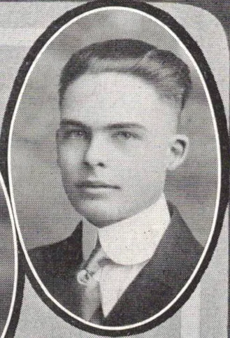 1916 yearbook portrait of Paul Johnson