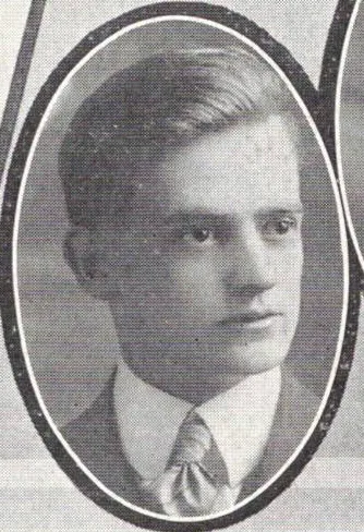 1916 yearbook portrait of Earl Smith