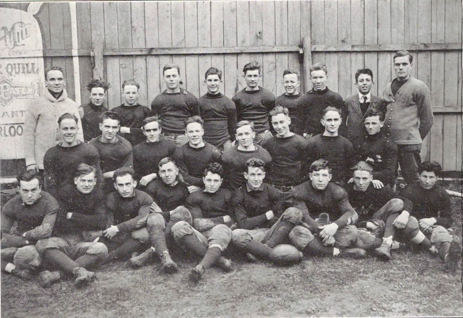 Boys Varsity Football team photograph