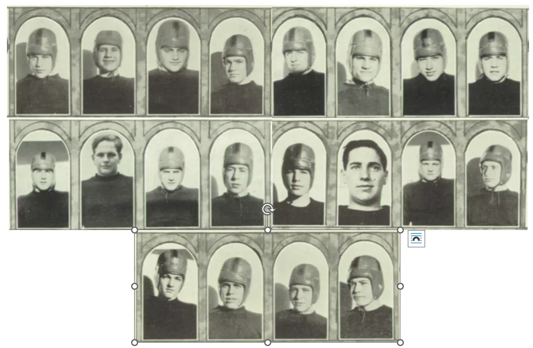 Boys Varsity Football team photograph