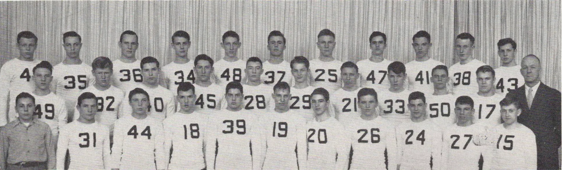 Boys Soph Football team photograph