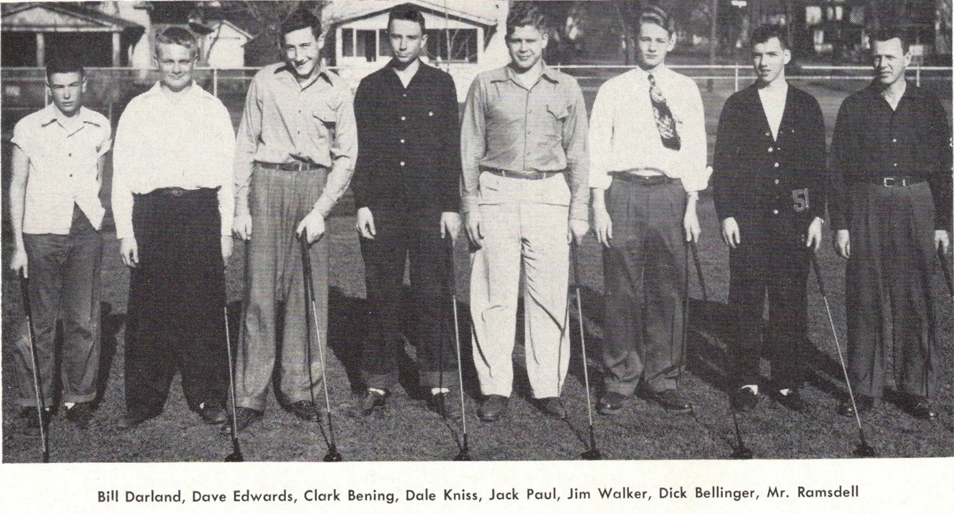 Boys Varsity Golf team photograph