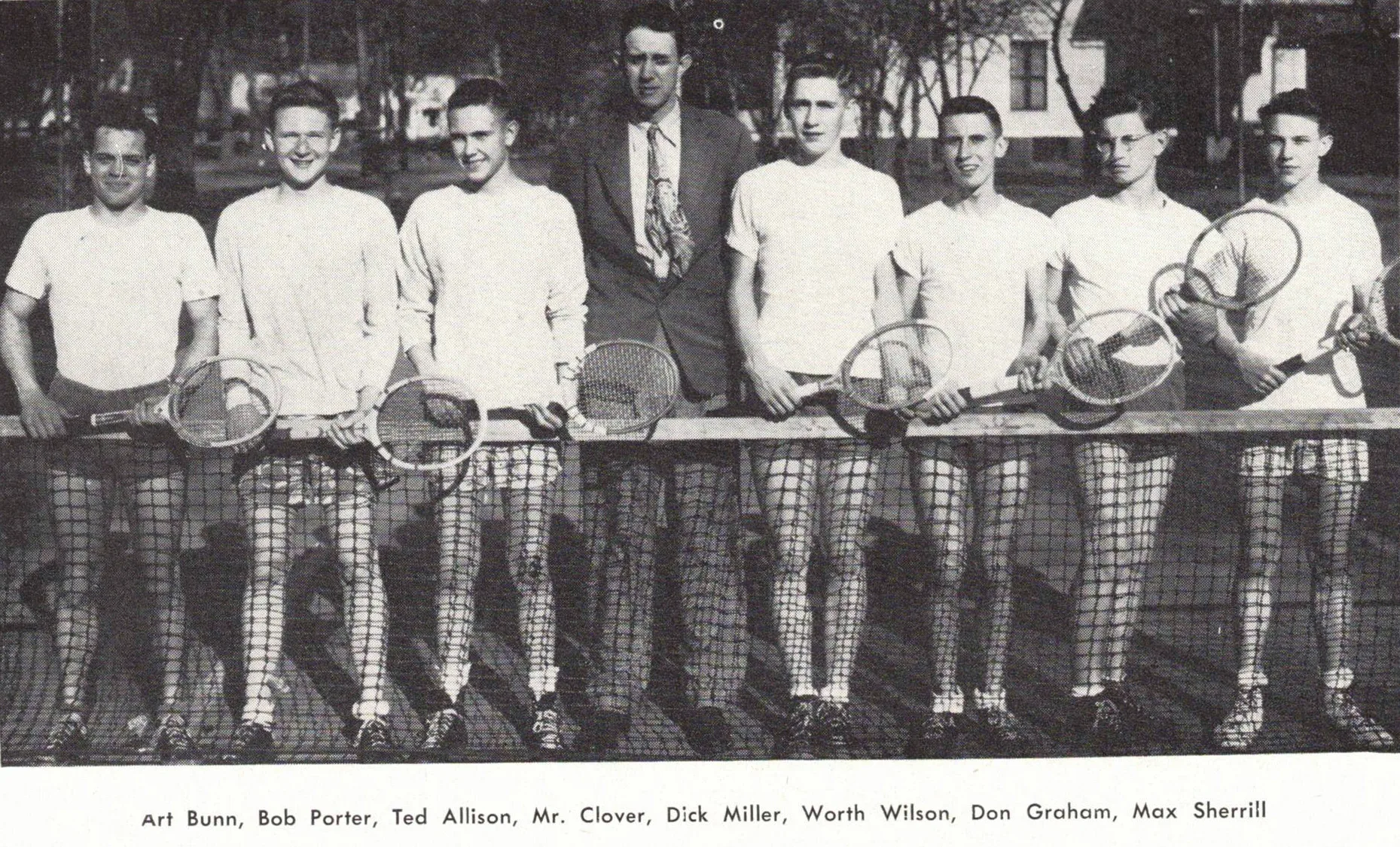 Boys Varsity Tennis team photograph