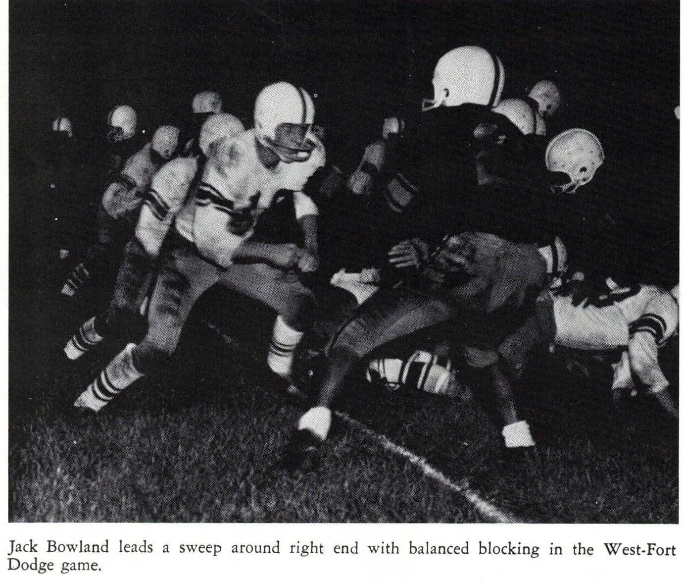 1963 Boys Varsity Football action 01