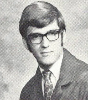 1971 yearbook portrait of Richard McFerron