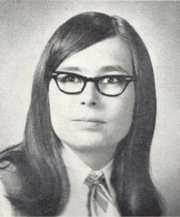 1971 yearbook portrait of Patti Miltenberger