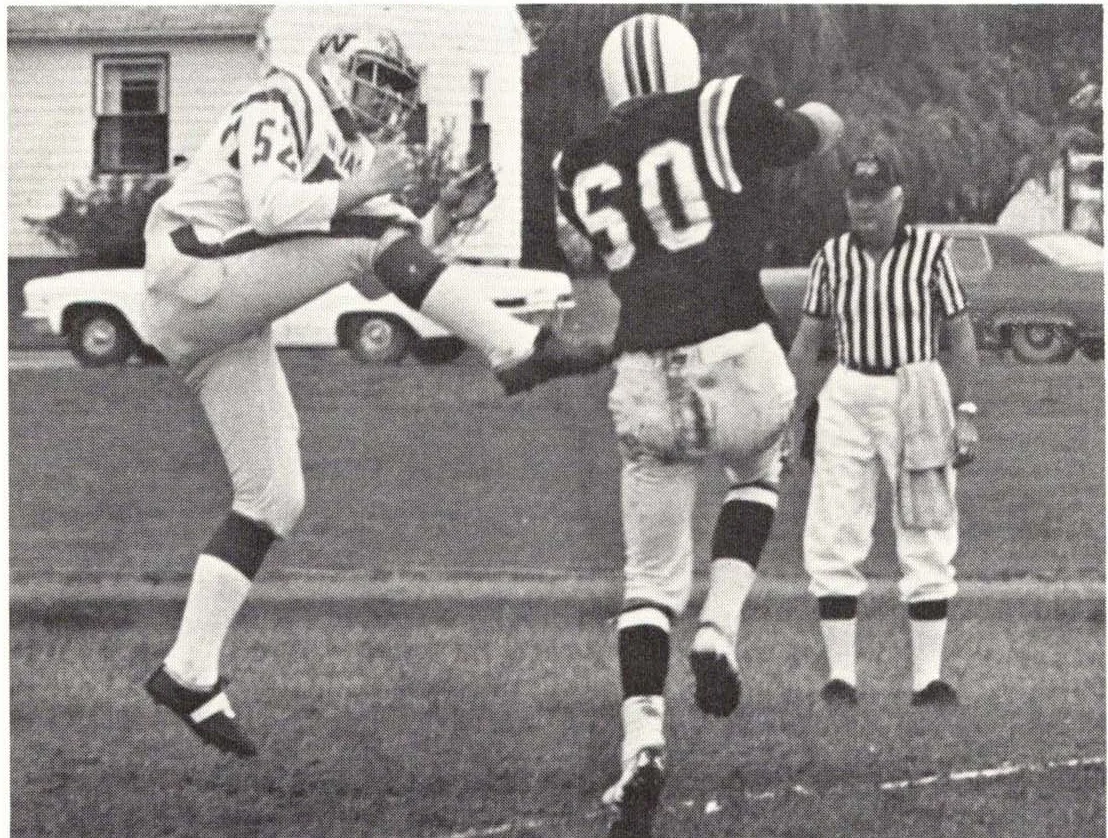 Tim Stuber — Sophomore Football photograph; YB1972 page 69
