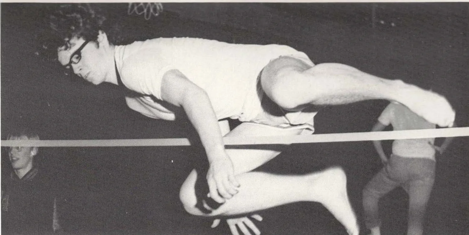 Mark Stevenson — High jump photograph; YB1972 page 86