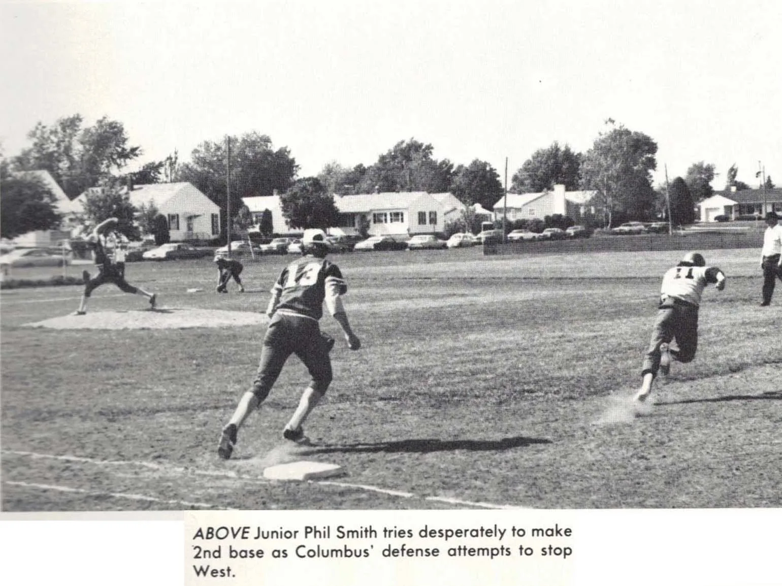 1976 Boys Varsity Baseball action 02